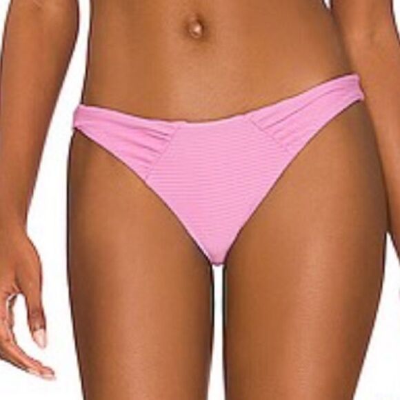 NWT New! L*Space Sol Pink Bikini Swim Bottom Medium Beach Summer Vacation Sun - Picture 1 of 13